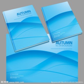 蓝色简洁产品画册封面