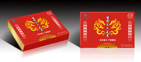 保健品包装设计展开图