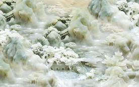 玉雕山水画