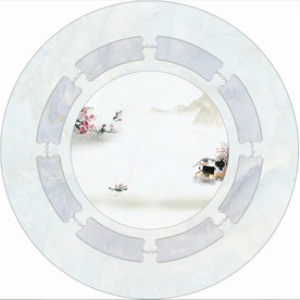 房子 鸟 江南风情 水墨画