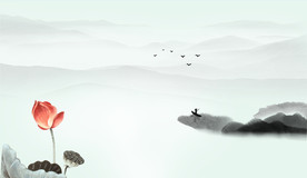 江南风光 3D壁画 源分层