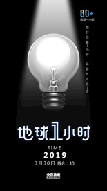 地球一小时微信朋友圈