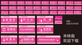 妇科医院科室牌  医院吊牌