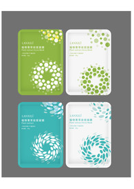 面膜包装设计平面图