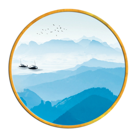 中国风   抽象山水画 大厅装