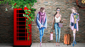 服装店背景墙