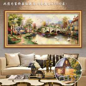 乡村田园风景油画