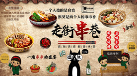 串串香背景墙