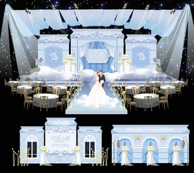 蓝色欧式婚礼