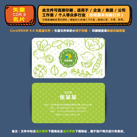 精美矢量名片企业公司通用名片