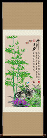 原创挂画竹子四条屏装饰画壁画