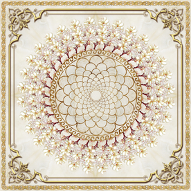 欧式花纹边框吊顶