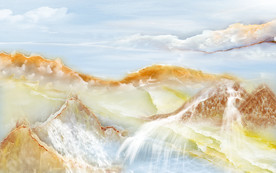 流水 现代大理石 TIF分层