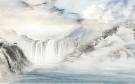 爵士白高档山水石纹 TIF分层