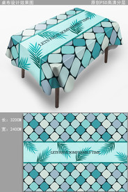 轻奢时尚桌布图案花纹