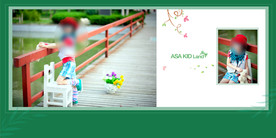 儿童影楼宝贝写真相册模板海报图