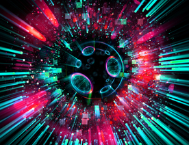 抽象炫酷立体网咖酒吧KTV背景