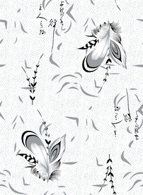 精美抽象烂点花叶