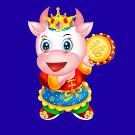 牛年门画牛年门贴卡通牛牛年大吉