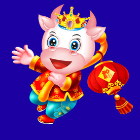 牛年门画牛年门贴牛年素材卡通牛