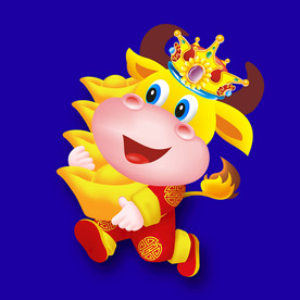 卡通牛牛年门画牛年门贴牛年