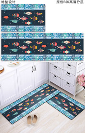 卡通厨房浴室入户地垫