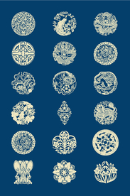 中国风纹样花纹底纹