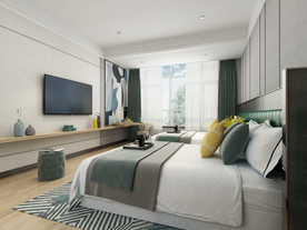 现代风格卧室效果图