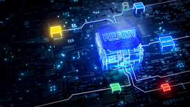 高质感分层蓝色科技海报