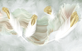 羽毛花纹背景图