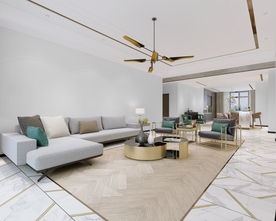 现代背景墙样机