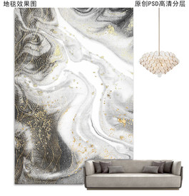 新中式抽象轻奢地毯