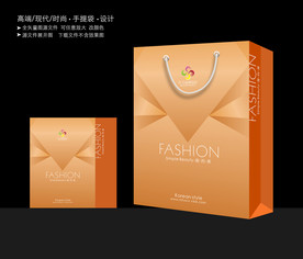 金色手提袋 手提袋设计 手提袋