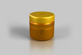 金色化妆品蜂蜜茶叶罐子