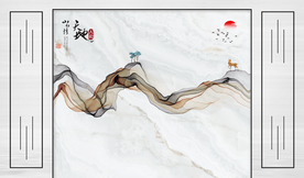 新中式水墨背景