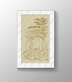 山水图案矢量图