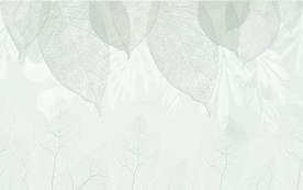 简约树叶手绘背景