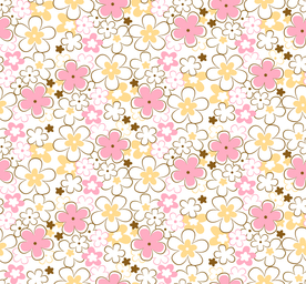 大牌抽象花朵花卉碎花