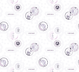 大牌抽象几何圆形乱花