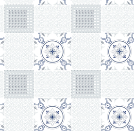 大牌抽象几何格子乱花