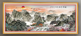 原创水墨山水风景画装饰画