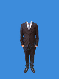 男士西装全身模板