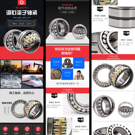 国产调心滚子轴承淘宝详情页模板