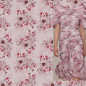 大牌 花卉 手绘 数码印花