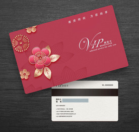 红色会员卡贵宾卡