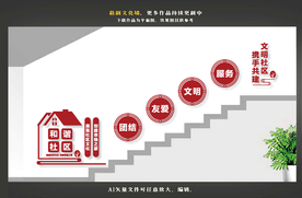 社区楼道文化墙