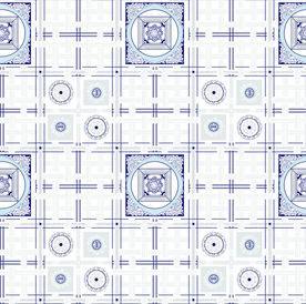 大牌精美几何抽象格子