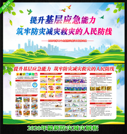 防灾减灾宣传 防灾减灾展板