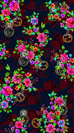 手绘花 大牌 沾染 中老年 潮