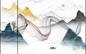 新中式电视背景墙